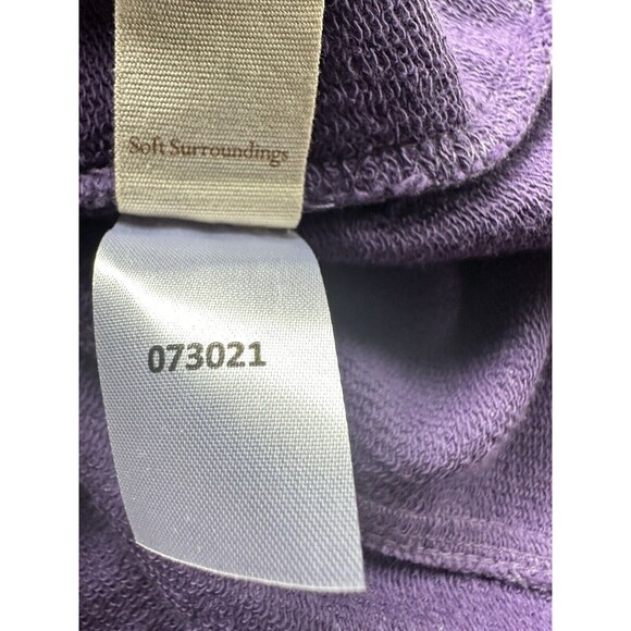 Soft Surroundings Golden Age Sweater Size Petite M Purple Boho Tunic Top - Picture 5 of 7